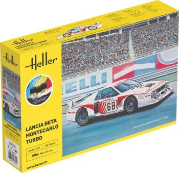 HEL56741 - Kit de inicio con pintura y accesorios - LANCIA Beta Monte Carlo Turbo #68 para montar