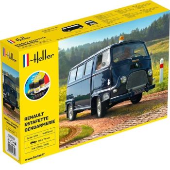 HEL56742 - Kit de inicio con pintura y accesorios - RENAULT Estafette Gendarmería para montar