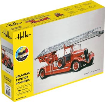 HEL56780 - Kit de inicio con pintura y accesorios - Camión de bomberos DELAHAYE Tipo 103