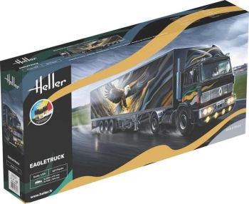 HEL56784 - Kit de inicio con pintura y accesorios - RENAULT G260 4x2 con remolque de 3 ejes - EAGLETRUCK