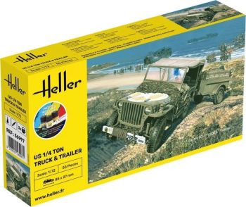 HEL56997 - Kit de inicio con pintura y accesorios - Camión con remolque de 1/4 de tonelada