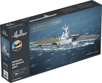 HEL57072 - Kit de iniciación con pintura y accesorios – Buque Charles de Gaulle