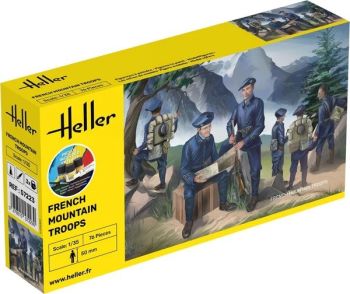 HEL57223 - Kit de inicio con pintura y accesorios - Tropas de Montaña Francesas