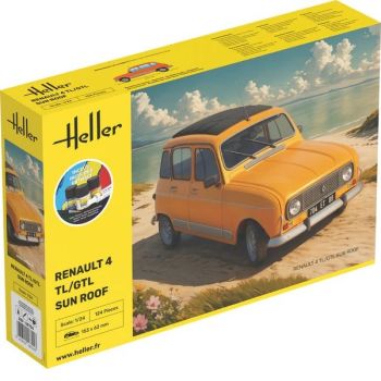 HEL58704 - Kit de inicio con pintura y accesorios - Techo corredizo RENAULT 4 TL/GTL