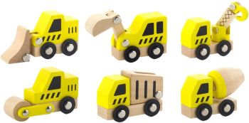 VIG50541 - 6 Vehículos de construcción de madera