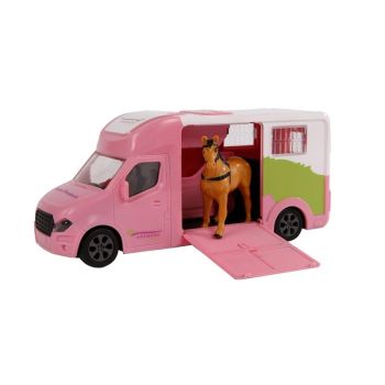 KID510212 - Camión de transporte Van Horses con un caballo de 20 cm de longitud