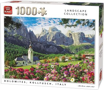 KING55940 - Puzzle 1000 Piezas dolomitas kollfuchs en Italia