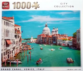 KING55978 - Puzzle 1000 Piezas Gran Canal de Venecia en Italia