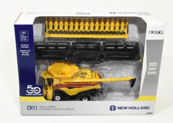 ERT61022RED - Cosechadora de orugas NEW HOLLAND CR11 rojo y amarillo con dos cortes - FARM SHOW 2025