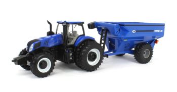 ERT61028 - NEW HOLLAND Genesis T8.355 con remolque de grano J&amp;M