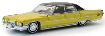 GREEN63080-C - Chevrolet Sedan Deville de 1971, color dorado, de la serie California Lowriders, todavía en su embalaje original.