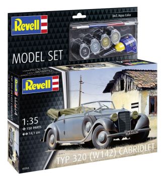 REV63354 - MODEL SET - Cabriolet Tipo 320 para montar con pintura
