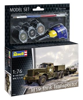 REV63364 - MODEL SET - Transportador de tanques M19 para montar con pintura