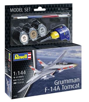 REV63782 - MODEL SET - Avión de combate GRUMMAN F-14A Tomcat para montar con pintura