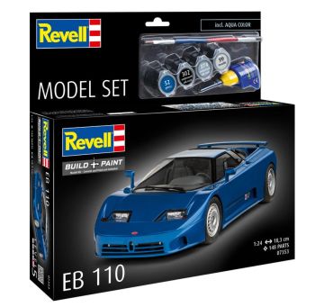 REV67353 - SET DE MODELOS - BUGATTI EB110 Kit de montaje con pintura