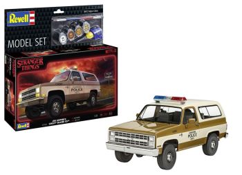 REV67724 - MODEL SET - CHEVROLET K5 Blazer 1985 - STRANGER THINGS para montar con pintura