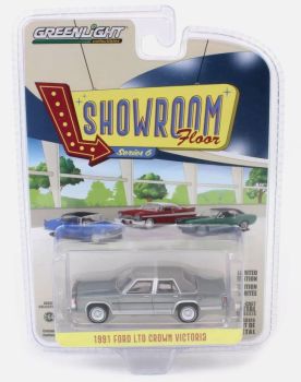 GREEN68060-F - FORD LTD Crown Victoria 1991 gris de la serie SHOWROOM FLOOR en blister