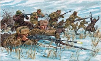 ITA6069 - Infantería Rusa – Uniformes Pintables de Invierno