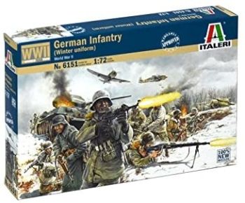 ITA6151 - Infantería alemana (uniforme de invierno) para pintar