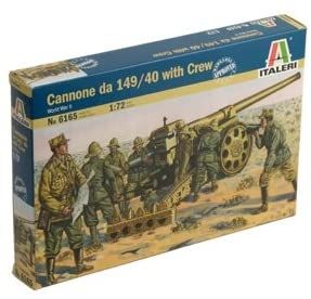 ITA6165 - WWII: Cañón italiano 149/40 con tripulación para montar y pintar