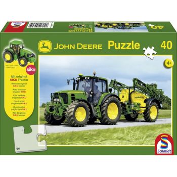 PUZ55625 - Puzzle 40 piezas JOHN DEERE 6630 Con pulverizador 732 JOHN DEERE 36,1 x 24,3 cm