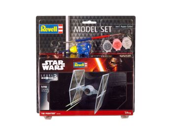 REV63605 - Model Set TIE Fighter STAR WARS con pintura para montar