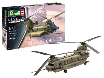 REV63876 - Juego de maquetas de helicóptero Chinook MH-47E con pintura para montar