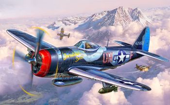 REV63984 - Model Set P-47M Thunderbolt con pintura para montar