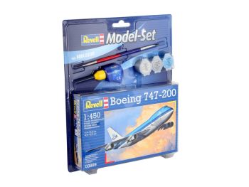 REV63999 - Maqueta de Boeing 747-200 con pintura para montar