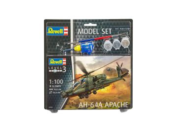 REV64985 - Modelo Set AH-64A Apache con pintura para armar