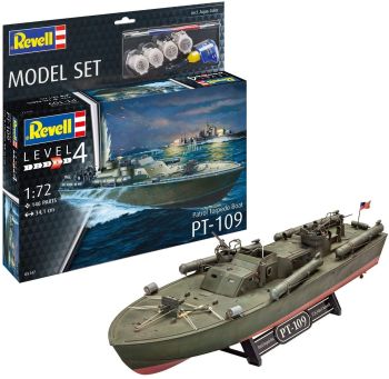 REV65147 - Maqueta de lancha patrullera torpedera PT-109 con pintura para montar