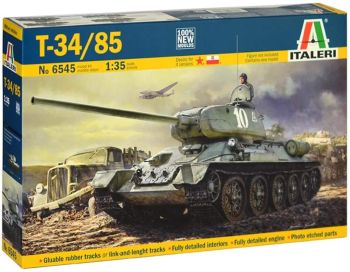 ITA6545 - Tanque T34/85 Zavod 183 Mod.1944 para montar y pintar