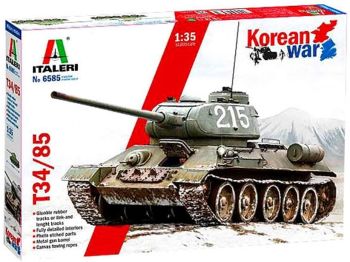 ITA6585 - Tanque T-34/85 Guerra de Corea para montar y pintar