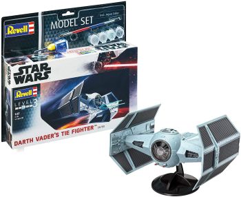 REV66780 - Maqueta set Darth Vader TIE Figher STAR WARS con pintura para montar