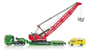 SIK1834 - MAN 6x4 con porta máquinas de 3 ejes, grúa LIEBHERR y paneles