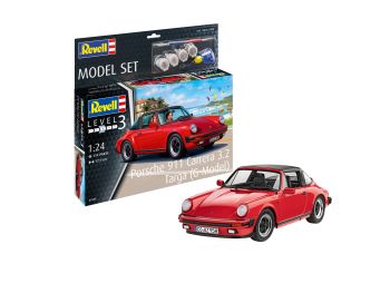 REV67689 - Juego de maquetas PORSCHE 911 Carrera 3.2 Targa con pintura para montar