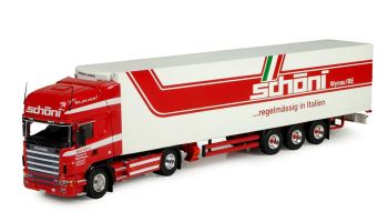 TEK73906 - SCANIA 124 Topline 4x2 con semirremolque frigorífico de 3 ejes SCHONI