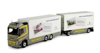 TEK73916 - VOLVO FH04 Globetrotter 6x4 rígido con remolque de 1+1 ejes MATHYS