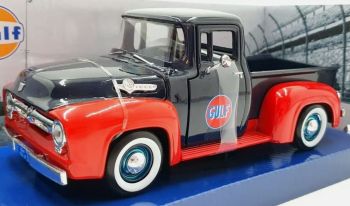 MMX79647 - FORD F-100 pick-up 1956 GULF negro y rojo