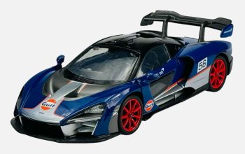 MMX79668 - McLAREN Senna azul oscuro naranja - GULF