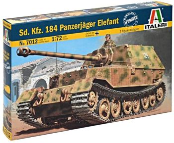 ITA7012 - Tanque Sd.Kfz.184 Panzerjager Elefant para montar y pintar