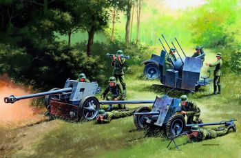 ITA7026 - Pistolas ALEMANAS PAK35 – PAK40 – FLAK38 para montar y pintar