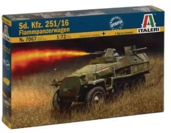 ITA7067 - Vehículo Sd.Kfz. 251/16 Flammpanzerwagen para montar y pintar