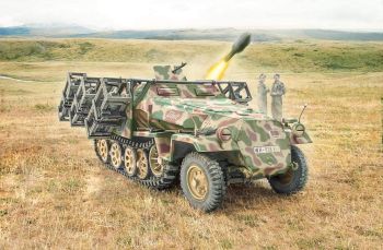 ITA7080 - Vehículo Sd.Kfz. 251/1 Wurfrahmen Stuka zu Fuss para montar y pintar