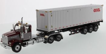 DCM71064 - WESTERN STAR 4900 SF Con portacontenedores y contenedor de 40 pies OOCL