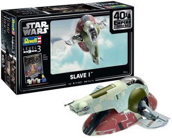 REV05678 - Slave I-40 Aniversario El Imperio Contraataca Pintura STAR WARS y cola incluida para montar y pintar