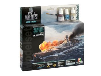 ITA74003 - Starter Kit - Admiral Graf Spee WORLS OF WARSHIPS para montar y pintar
