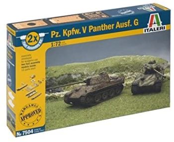 ITA7504 - Tanques Pz.Kpfw. Montaje V Panther rápido de montar y pintar