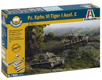 ITA7505 - Tanques Pz.Kpfw.VI Tiger I montaje rápido para montar y pintar