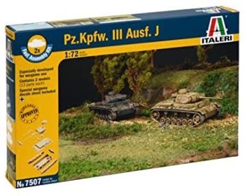 ITA7507 - Tanques Pz.Kpfw. III Ausf. J montaje rápido de montar y pintar